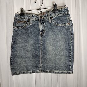 Vintage mini jeans skirt